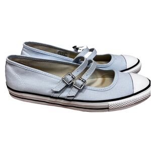Converse Women's Chuck CTAS Dainty Mary Jane Ox Shoes Light Blue  US size 9